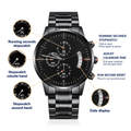 To My Husband Your Last Everything (Charcoal Black) – Men's Watch