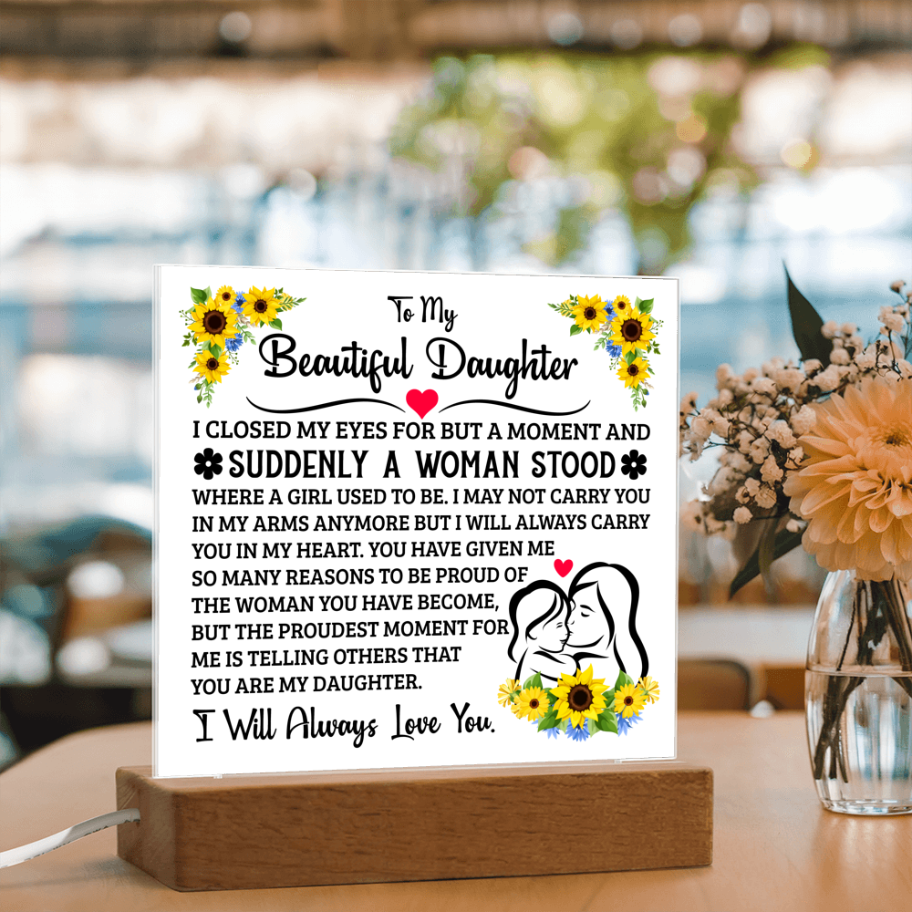 To My Daughter – Acrylic Square