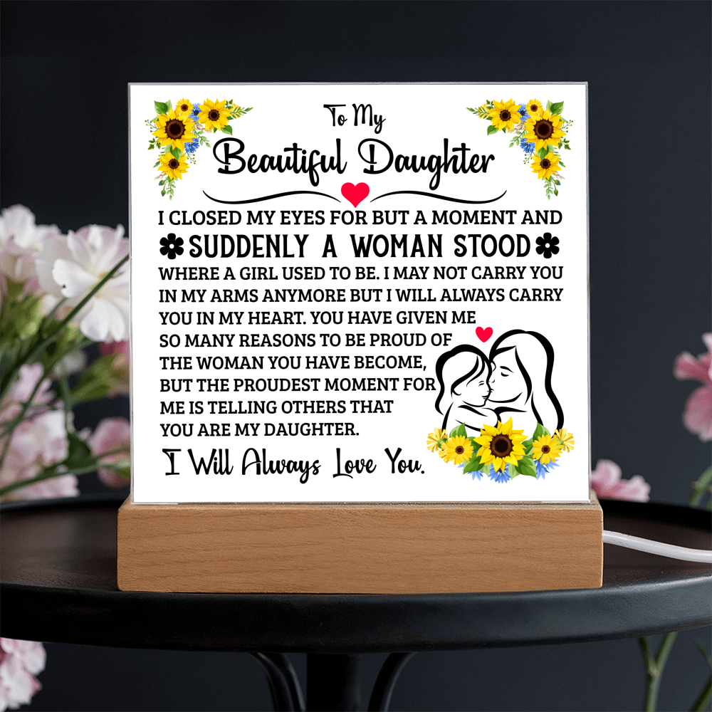 To My Daughter – Acrylic Square
